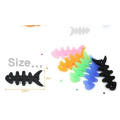 Multi-color de silicona de moda hueso de pescado Cable Winder